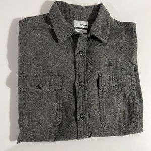 Sonoma mens grey casual button up shirt